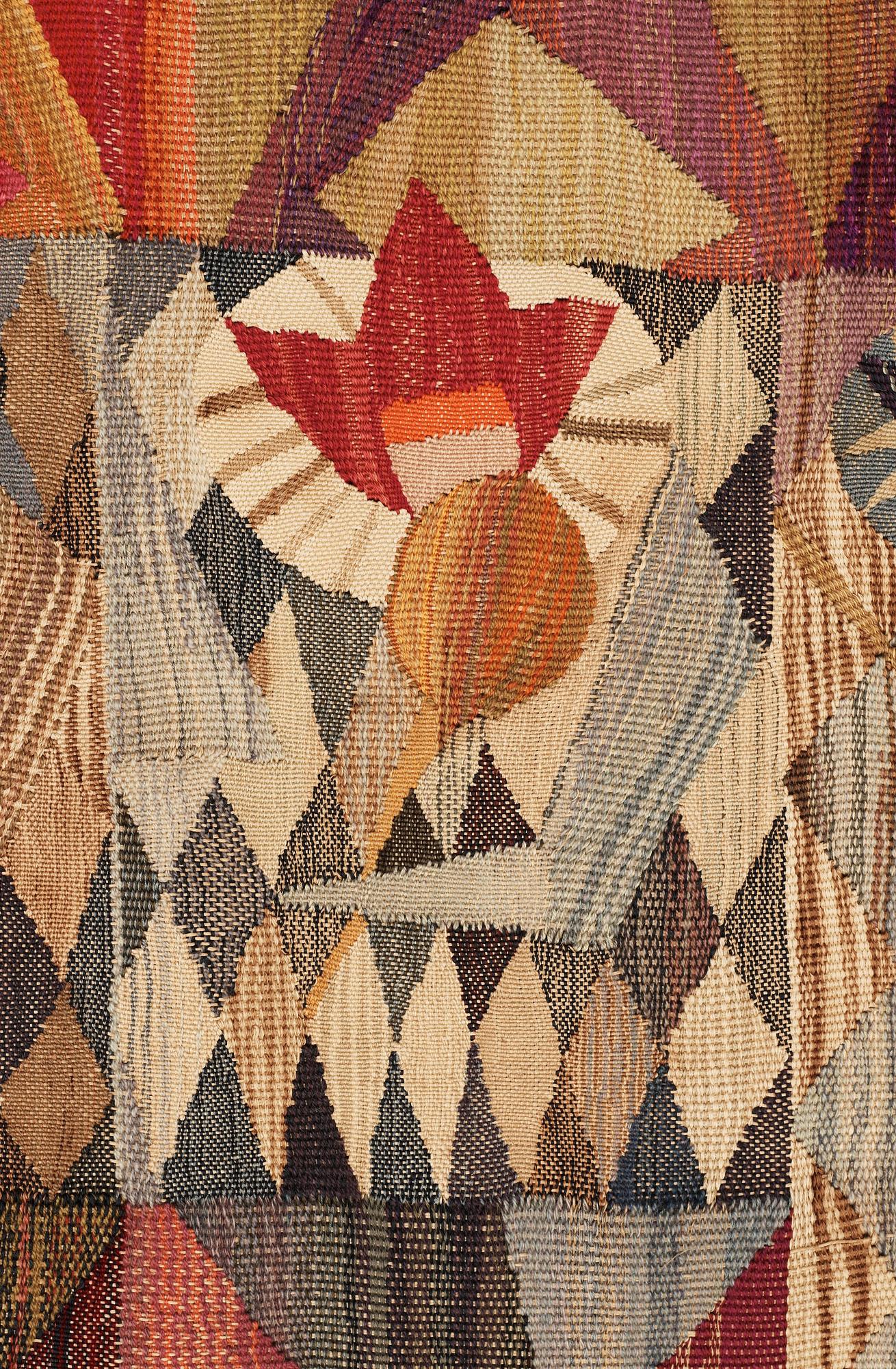 TAPESTRY. "Karneval". Tapestry weave variant (gobelängvariant). 230 x 160,5 cm. Signed AB MMF MR.