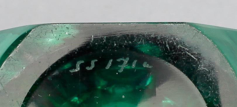 VAS, glas, Mona Morales Schildt, Kosta, 1900-talets andra hälft. Märkt undertill:  "SS 171".