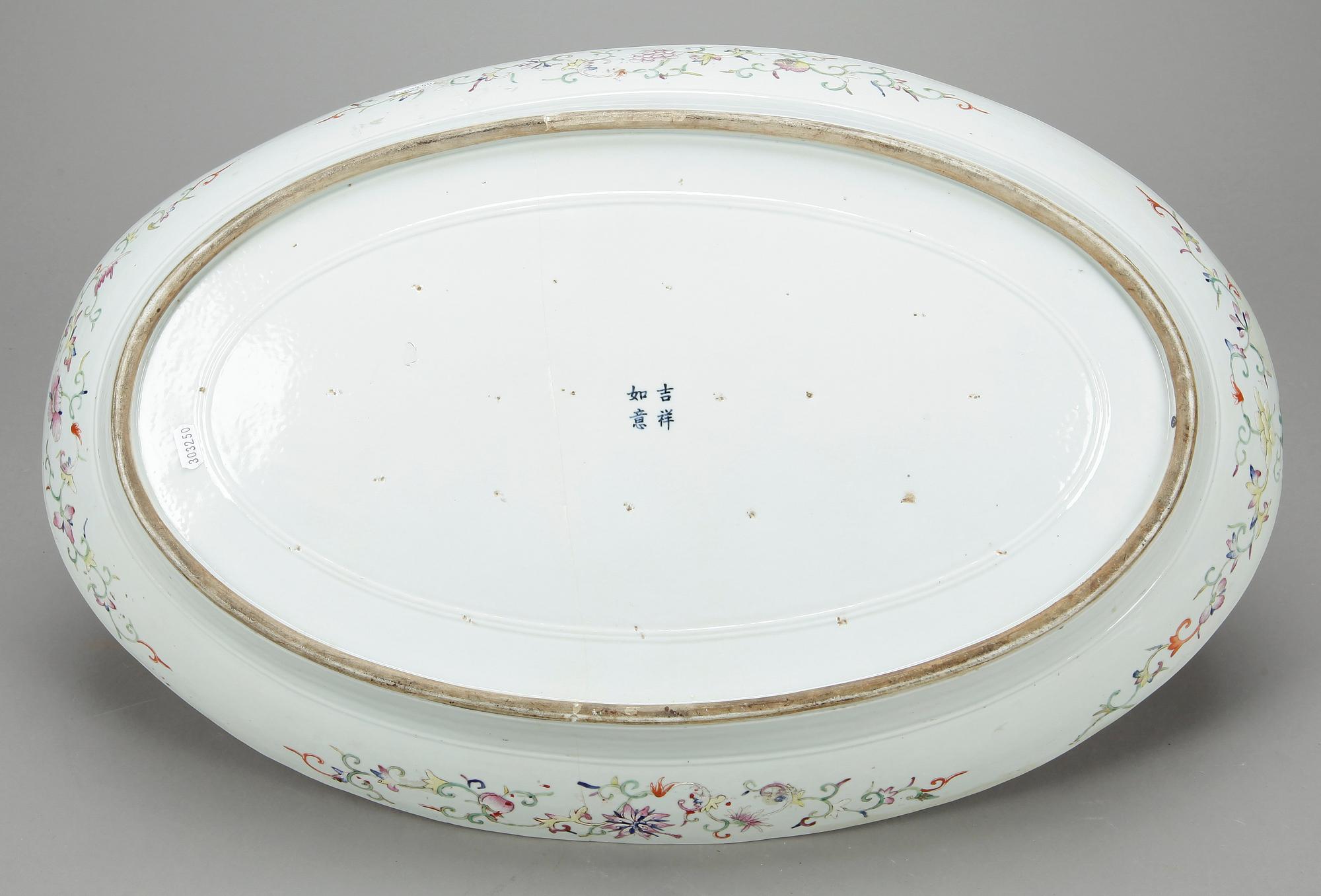 SKÅLFAT, porslin, Kina 1800-tal.