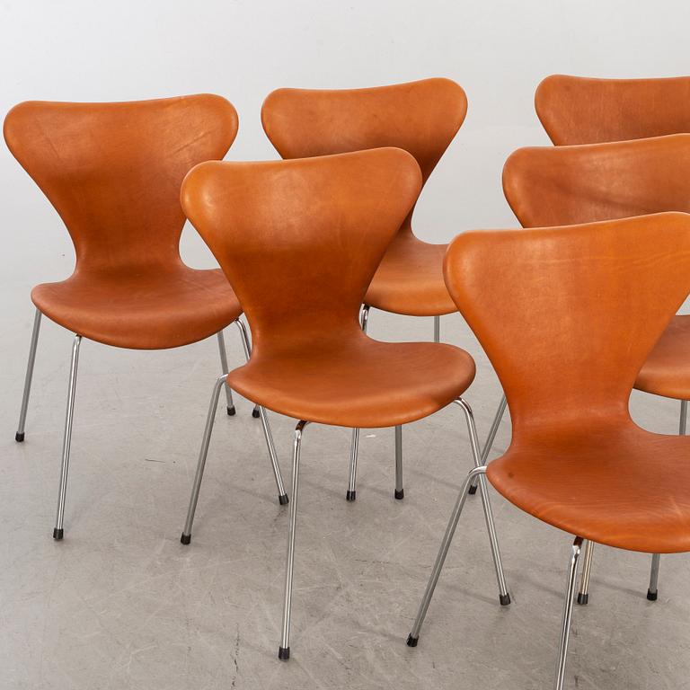 ARNE JACOBSEN,  6 st "Sjuan" för Fritz Hansen.