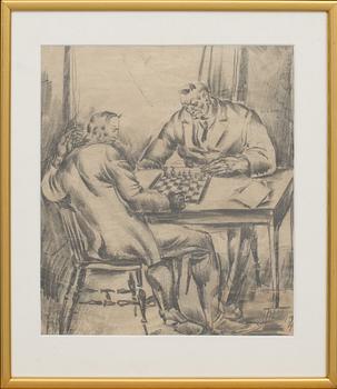 GUNNAR TORHAMN, drawing, signed and dated -24.