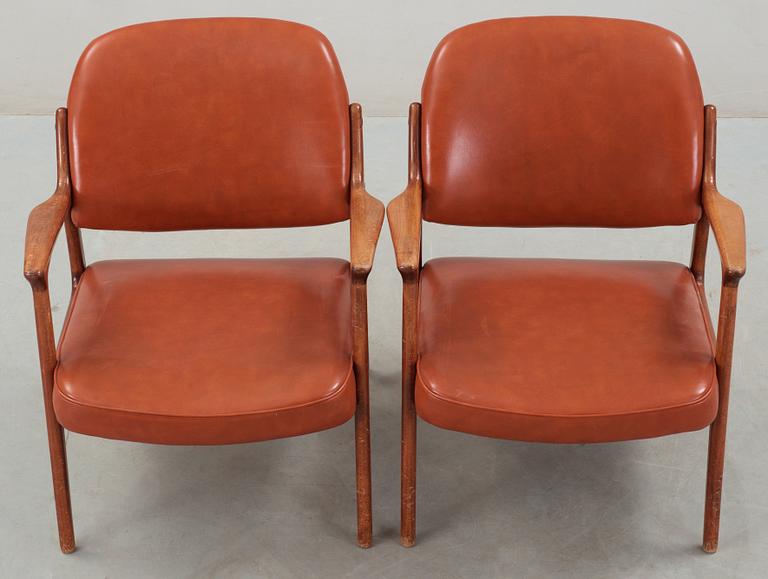 KARMSTOLAR, ett par, "Domus", Inge Andersson för Bröderna Andersson, 1960-tal.