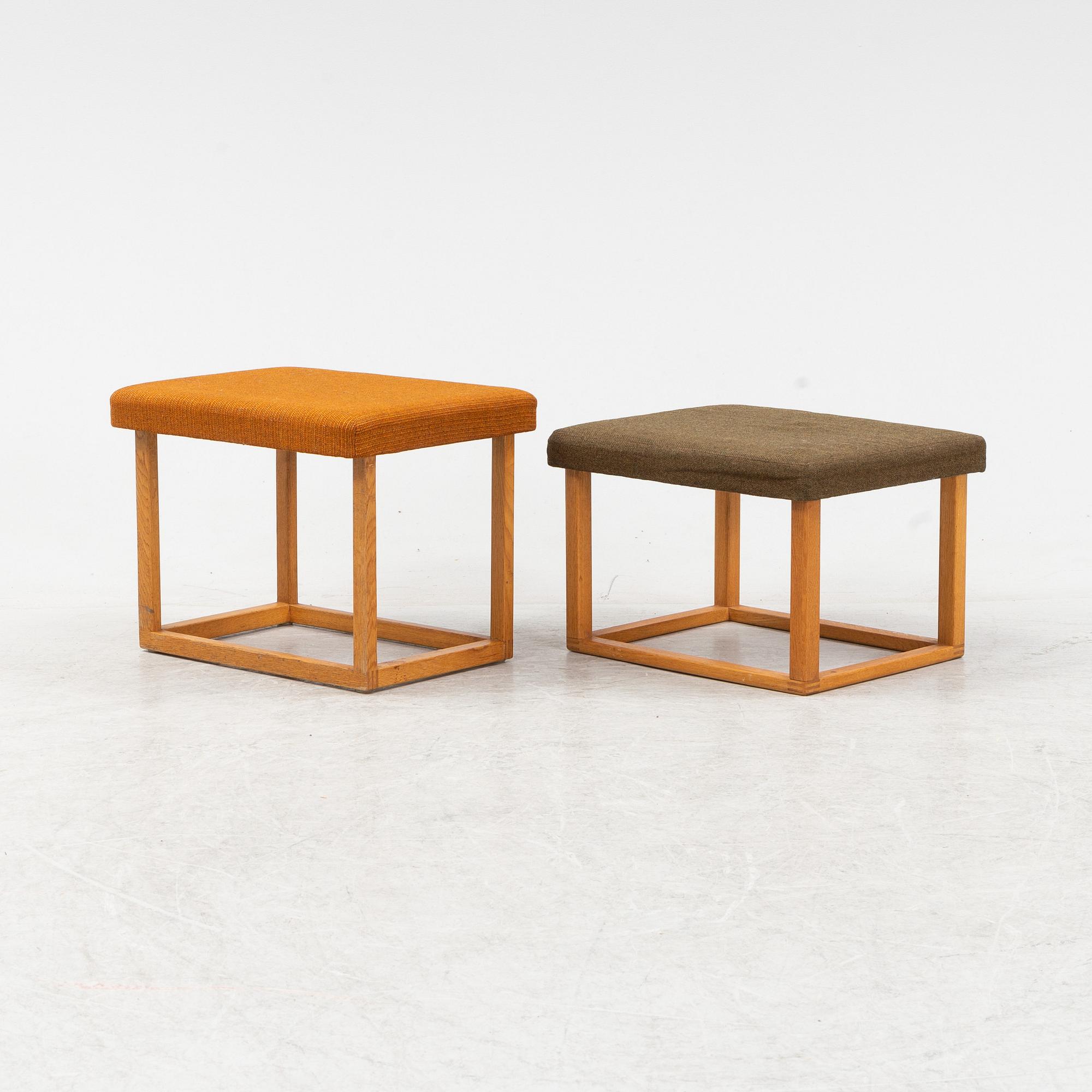 Taburetter, 2 st, Engens Fabriker, 1960-tal.