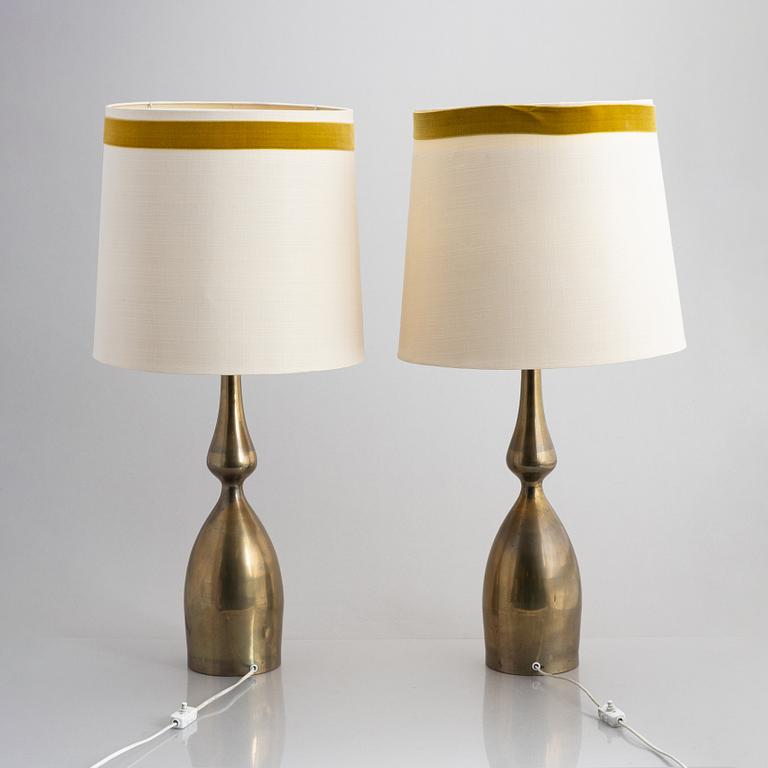 Table lamps, a pair, second half of the 20th century.