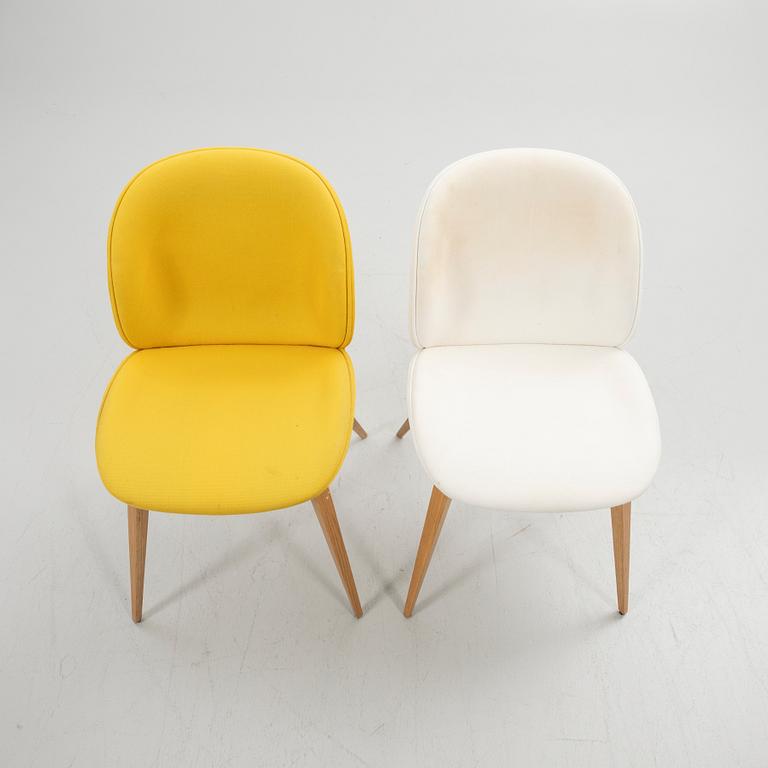 GamFratesi, chairs, 2 pcs, "Beetle Chair", Gubi, Denmark.
