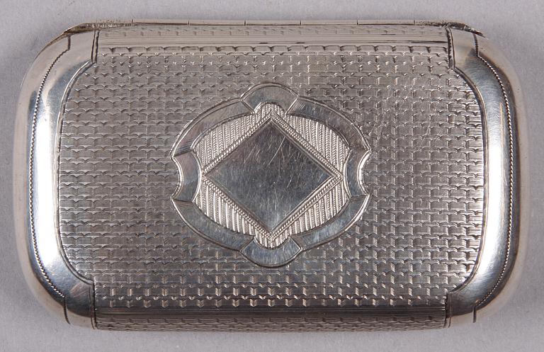 CIGARETTETUI, silver, Ryssland, 1880-tal.