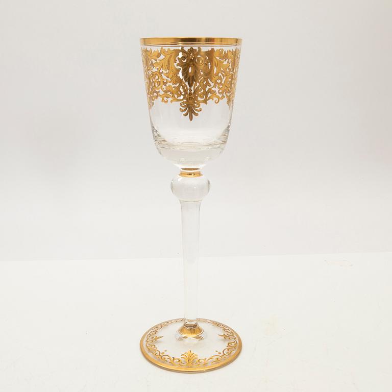 Glasservis, 33 + 2 delar, "Paula", Moser, Tjeckien, 1900-talets slut.