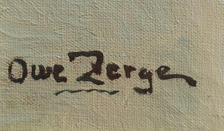 OWE ZERGE, olja på duk, sign.