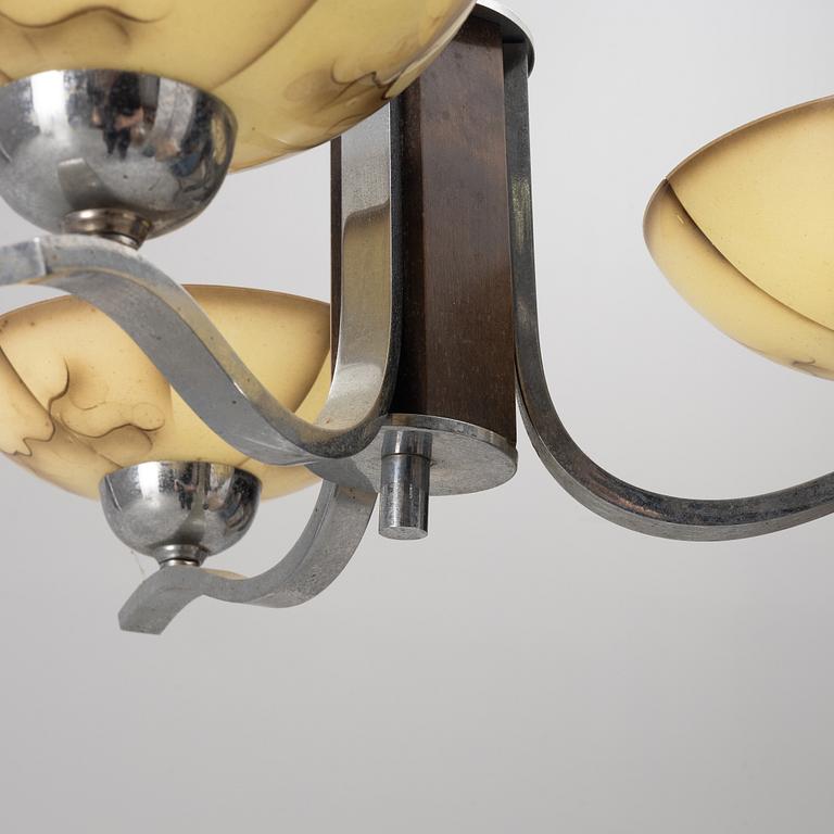 An Art Déco ceiling lamp, 1920's/30's.