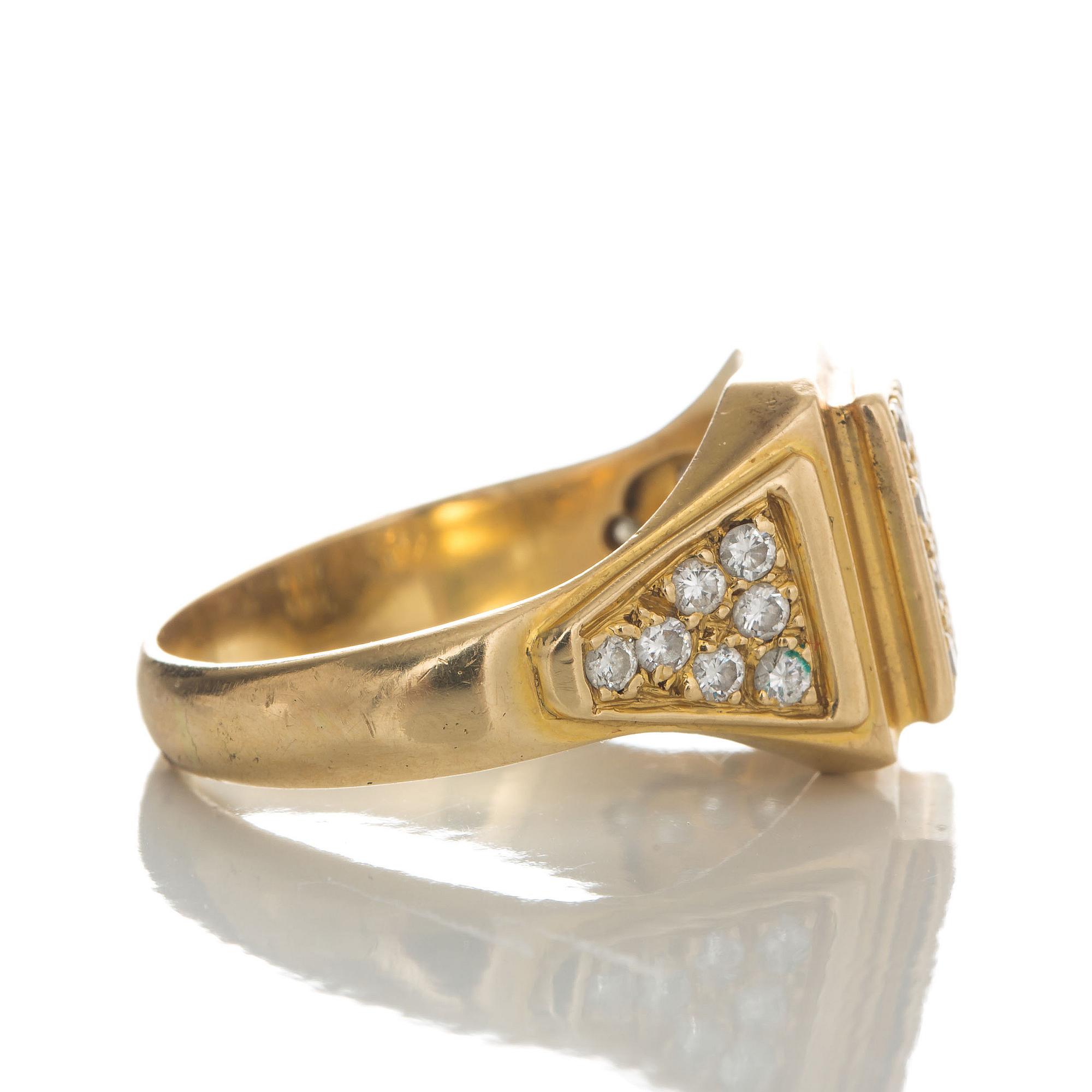 RING, 14k guld med diamanter, totalt ca 0,29 ct. Vikt ca 4,5 gram.