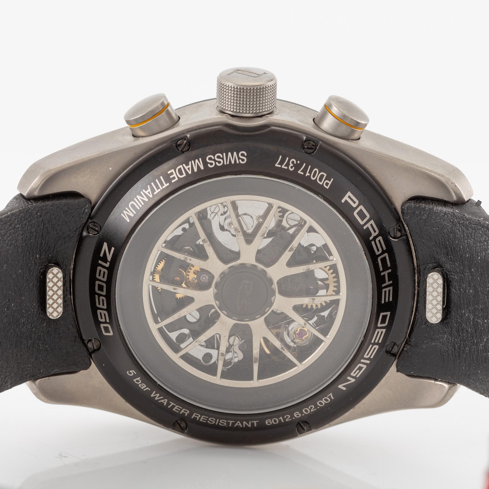 Porche design, armbandsur, flyback-kronograf, 42 mm.