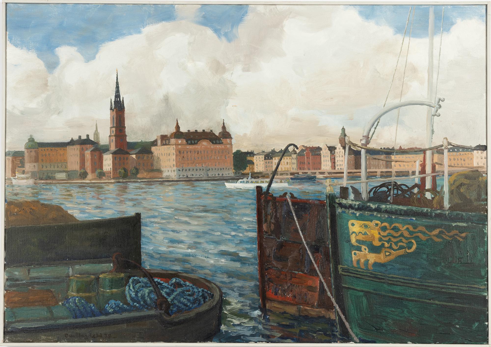 Olle Hagdahl, oil on canvas, signed and dated.