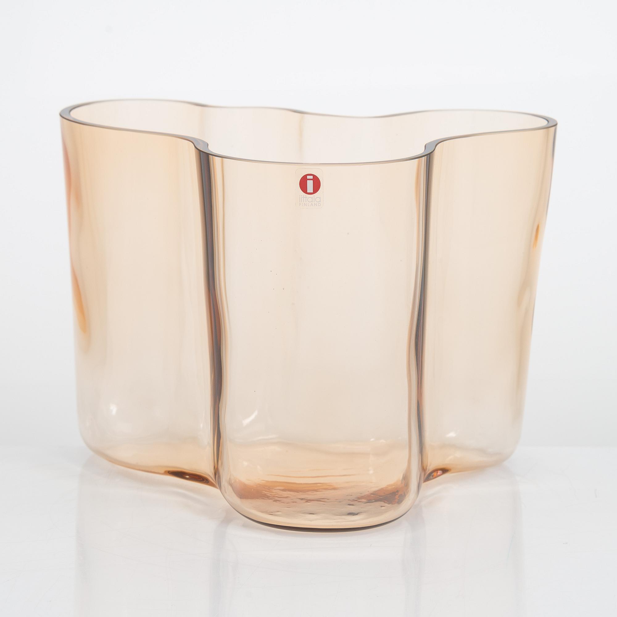Alvar Aalto, a '3030' 60-year jubilee vase, signed Alvar Aalto Iittala 1936-1996.