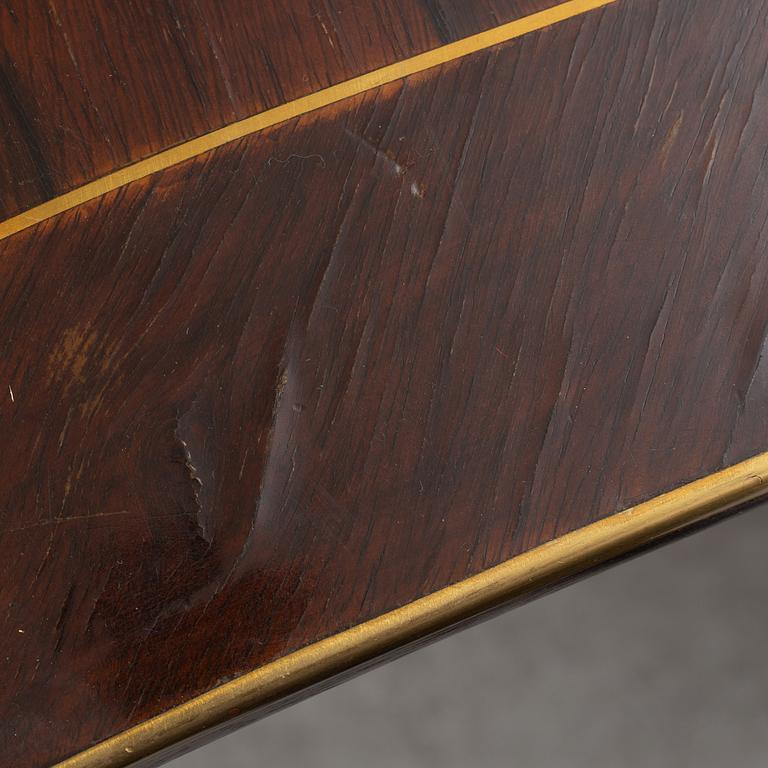 An early 20th Century Art Nouveau desk, Germany, stamp J Groschkus, Berlin.