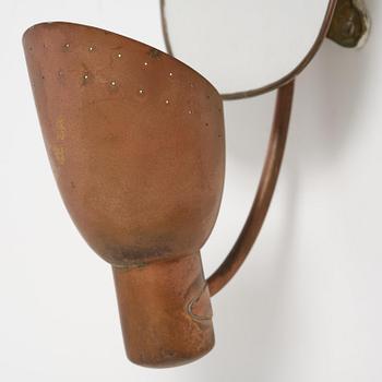 Carl-Axel Acking, a pair of wall lamps model "5029", Bröderna Malmströms Metallvarufabrik, Malmö, 1940s.