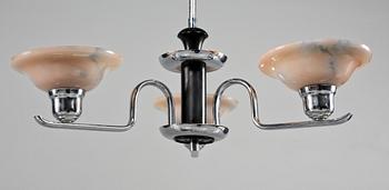 TAKLAMPA, möjligen Danmark, art deco, 1900-talets andra kvartal. Höjd ca 70 cm.