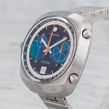 TRESSA, "tachymetre", kronograf, armbandsur, 39,5mm.