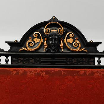 Nine items in Neo Renaissance style, late 19th century.