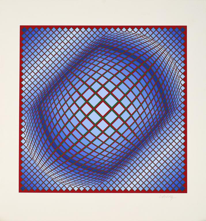 VICTOR VASARELY, färgseriegrafi, signerad och numrerad E.A 24/50.
