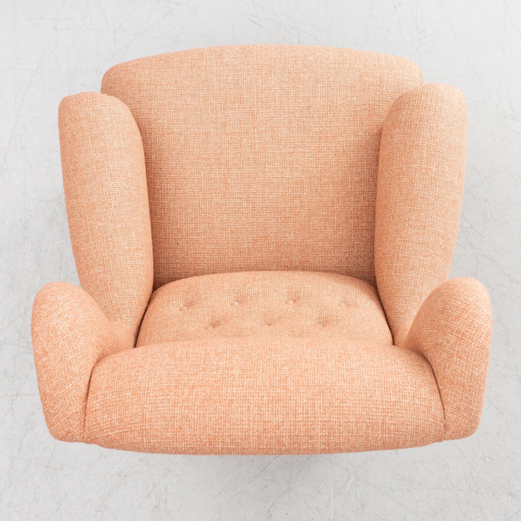 Carl Malmsten, Fåtölj, ”Häggbom”, O.H.Sjögren, Tranås 2021.