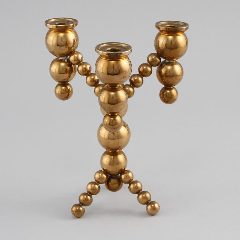 LJUSSTAKE, mässing, 1900-tal.