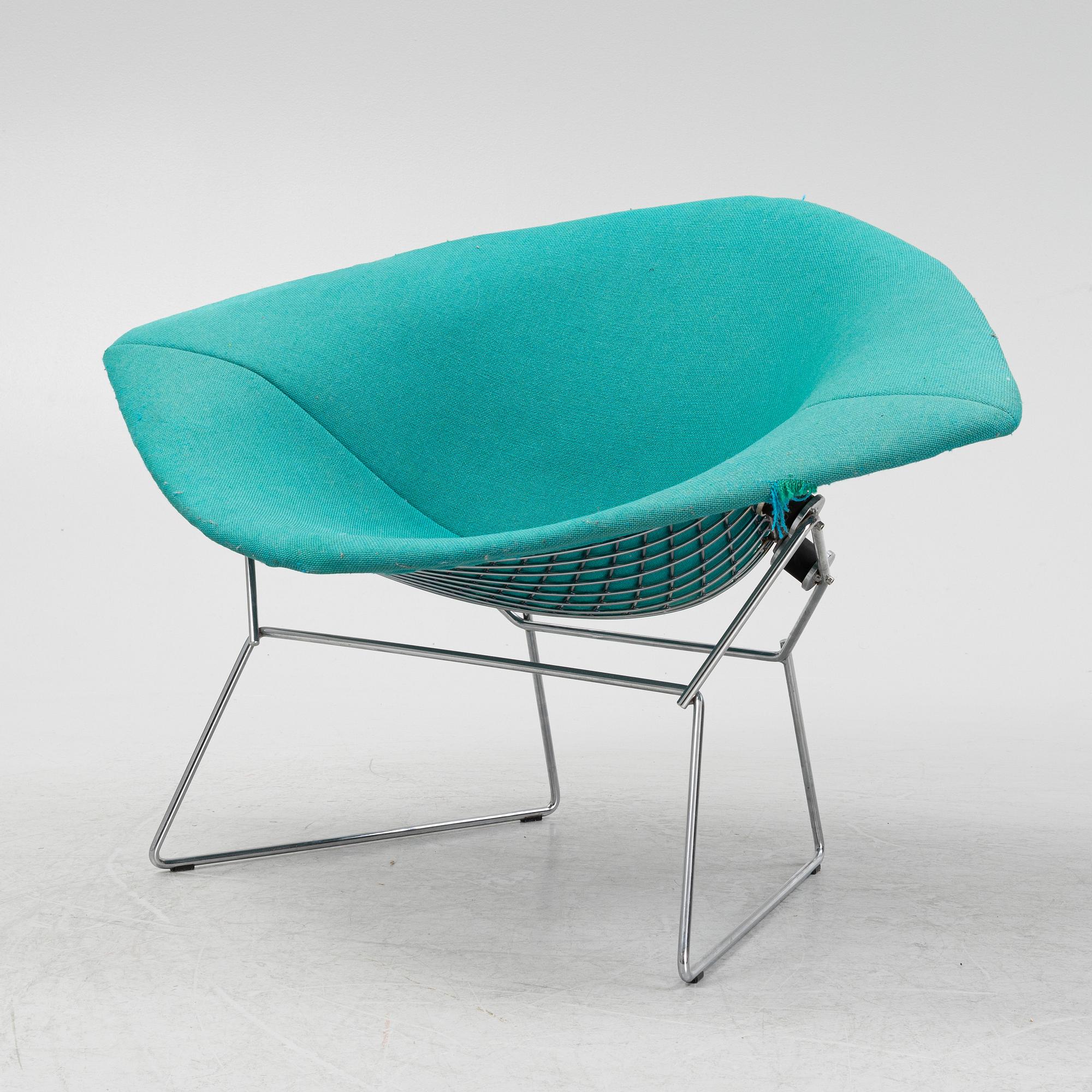 Harry Bertoia, a 'Diamond Chair Wide' 1950s/60s. Knoll International.