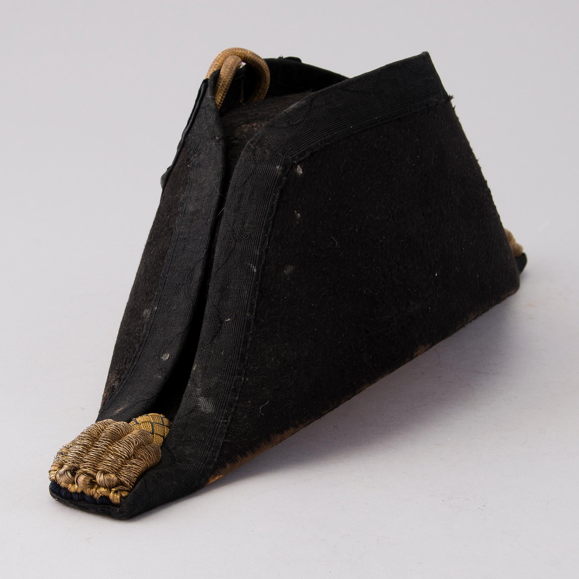 BICORNE MED ASK, för kungliga flottan, Storbritannien, cirka sekelskiftet 1900.