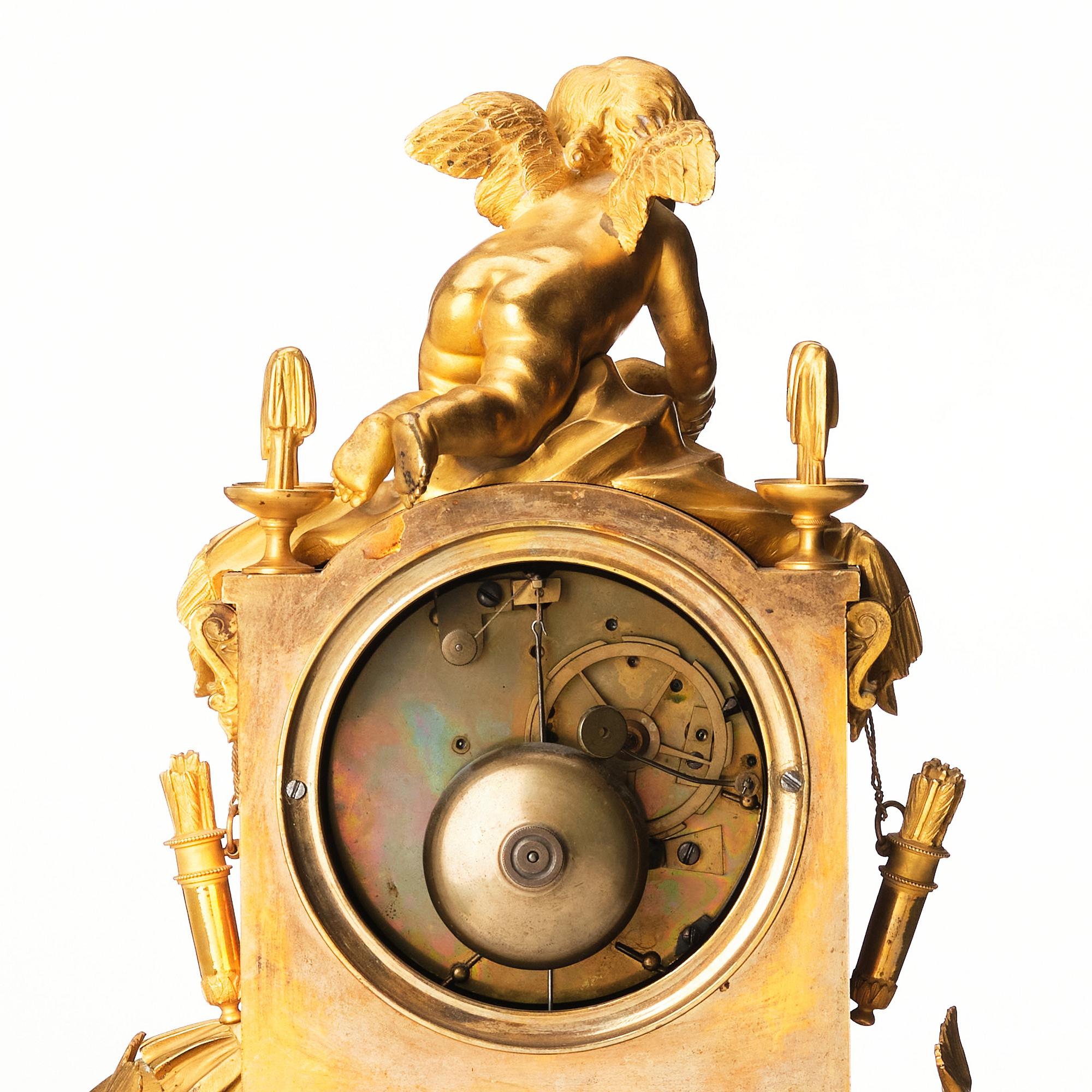 Bordspendyl, "La fontaine de l'Amour", Frankrike 1800-talets början, Empire.