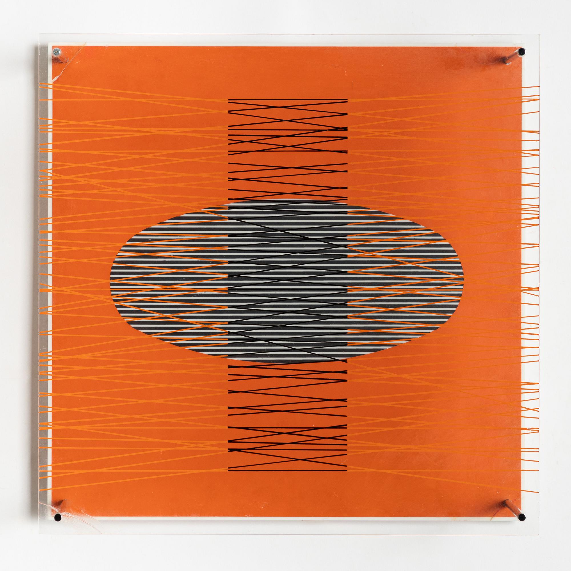 Jesús Rafael Soto, "Ovalo En El Rojo".