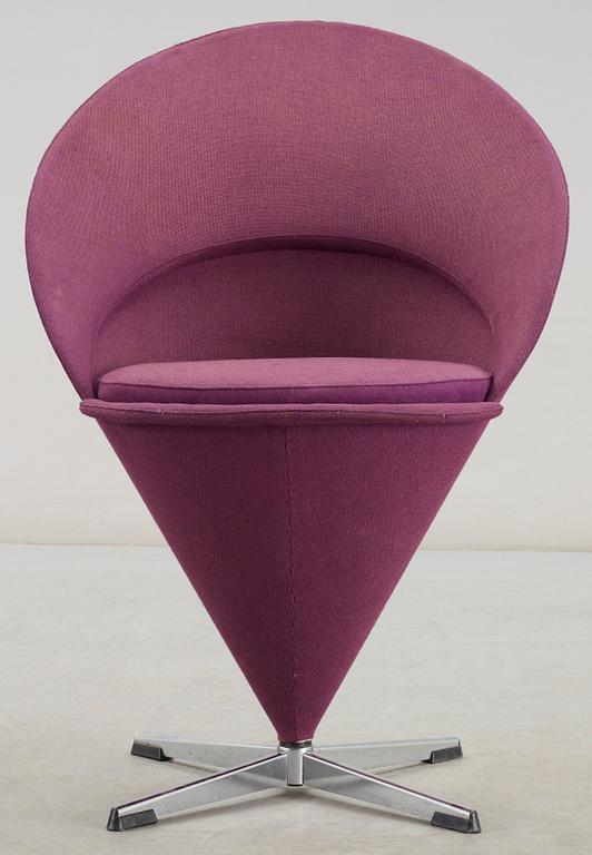 FÅTÖLJ, "Cone Chair", Verner Panton för Plus-Linje, Danmark, formgiven 1958.