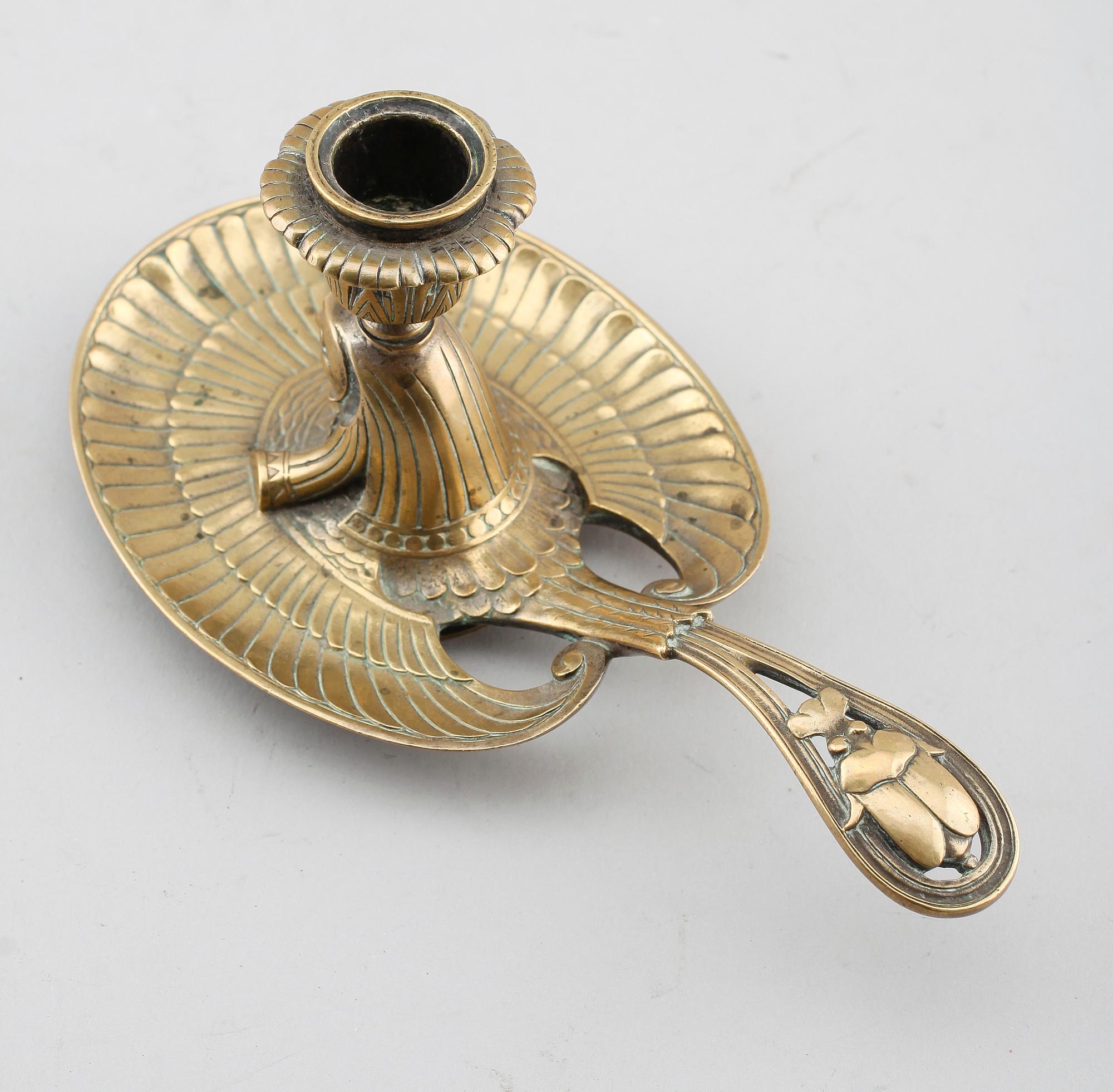 NATTLJUSSTAKE, mässing, Marnyhag, 1800-talets andra hälft.