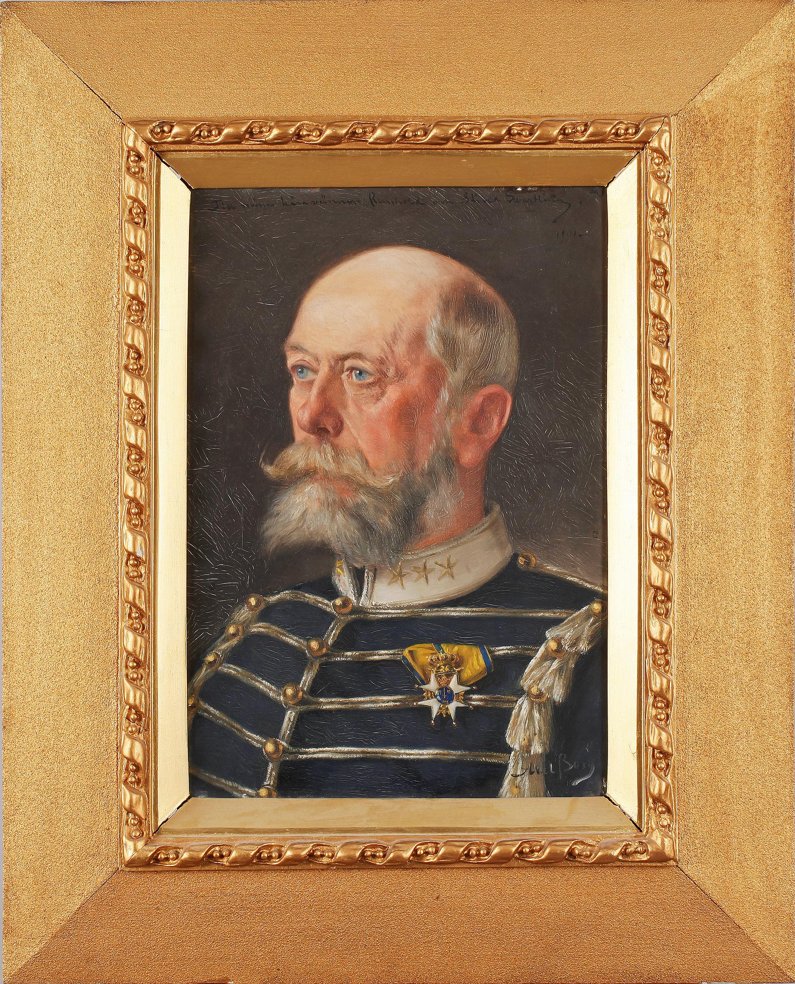 AXEL BORG, olja på duk. Sign o dat 1901.