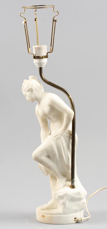 LAMPFOT, marmor, 1800-tal.