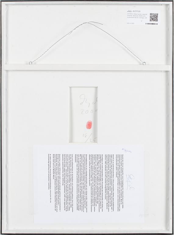 A DAWID inkjet print, signed and dated 2009 on verso. Edition 18/25.