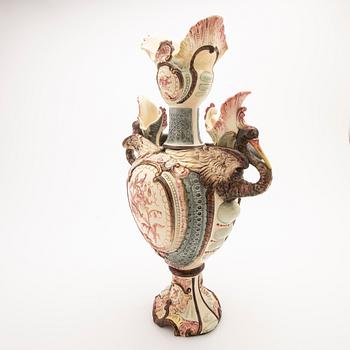 Handled vase, Europe, early 20th century.