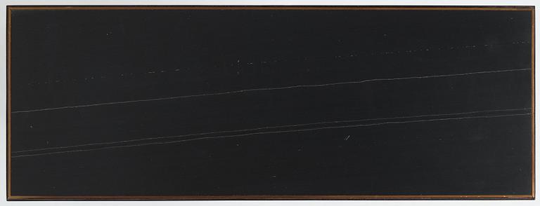 Richy Almond, a "Slate Cross Binate Side Table", Novocastrian, England, post 2015.