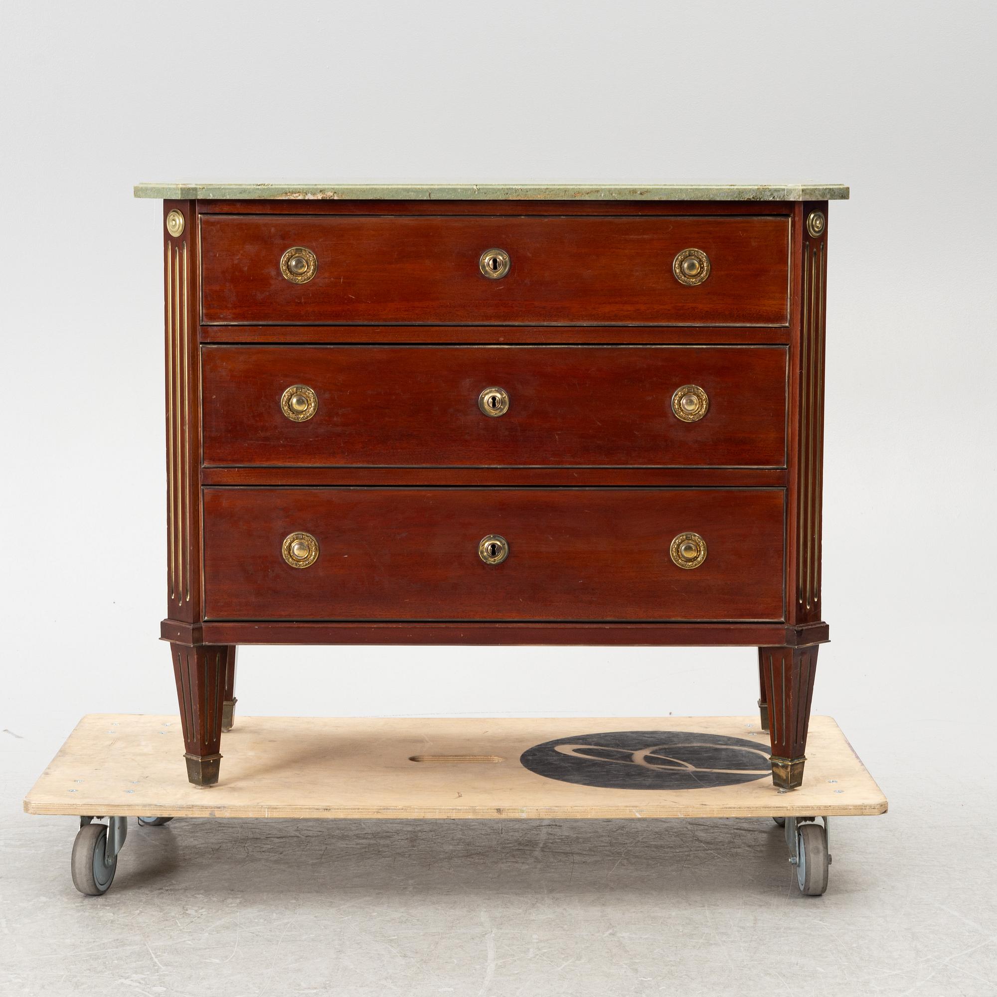 Bureau, Gustavian style, mid-20th century.