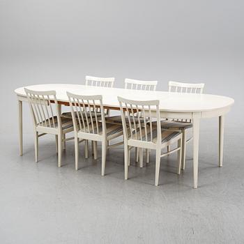 Carl Malmsten, matsalsgrupp, 7 delar, Bodafors.