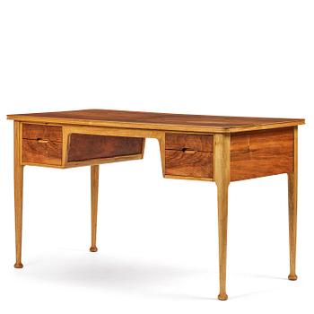 479. Sven Ellekær, & Børge Pedersen, a rare walnut desk, Bordum & Nielsen, Aarhus, ca. 1947.