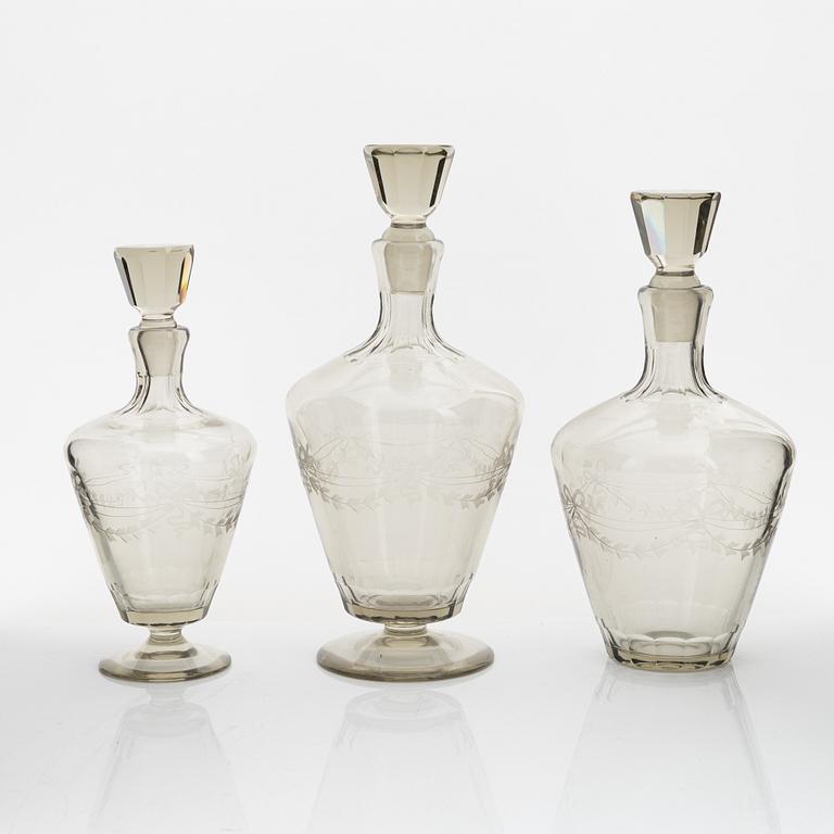 A 102-piece 'Margareta' glass service, Eda glasbruk, 1943-53.