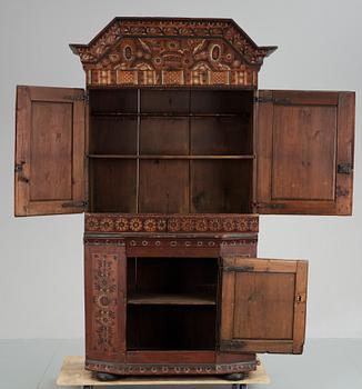 KRONSKÅP, allmoge, Dalarna, dat 1820.