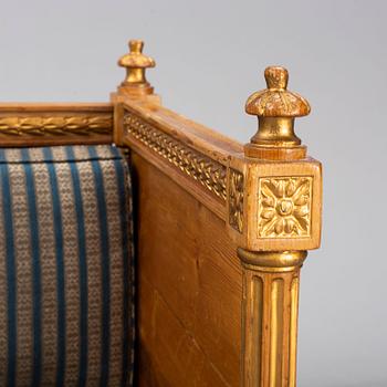 A late 18th century gustavian sofa.