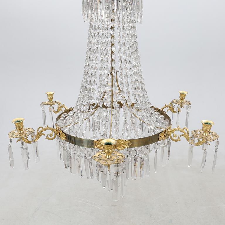 Late Empire chandelier, late 19th century.