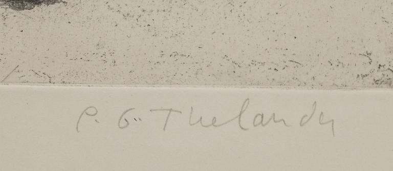 PG THELANDER, färgetsning.