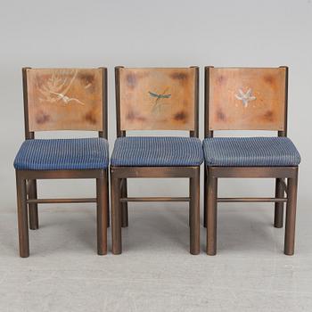 A set of six swedish chairs, probably 1930s.