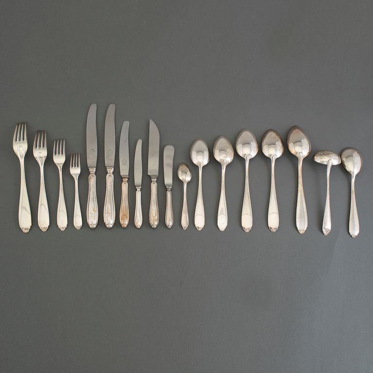 A 188 piece set of silver cutlery,'Vasa', GAB, Stockholm, mid 20th century.
