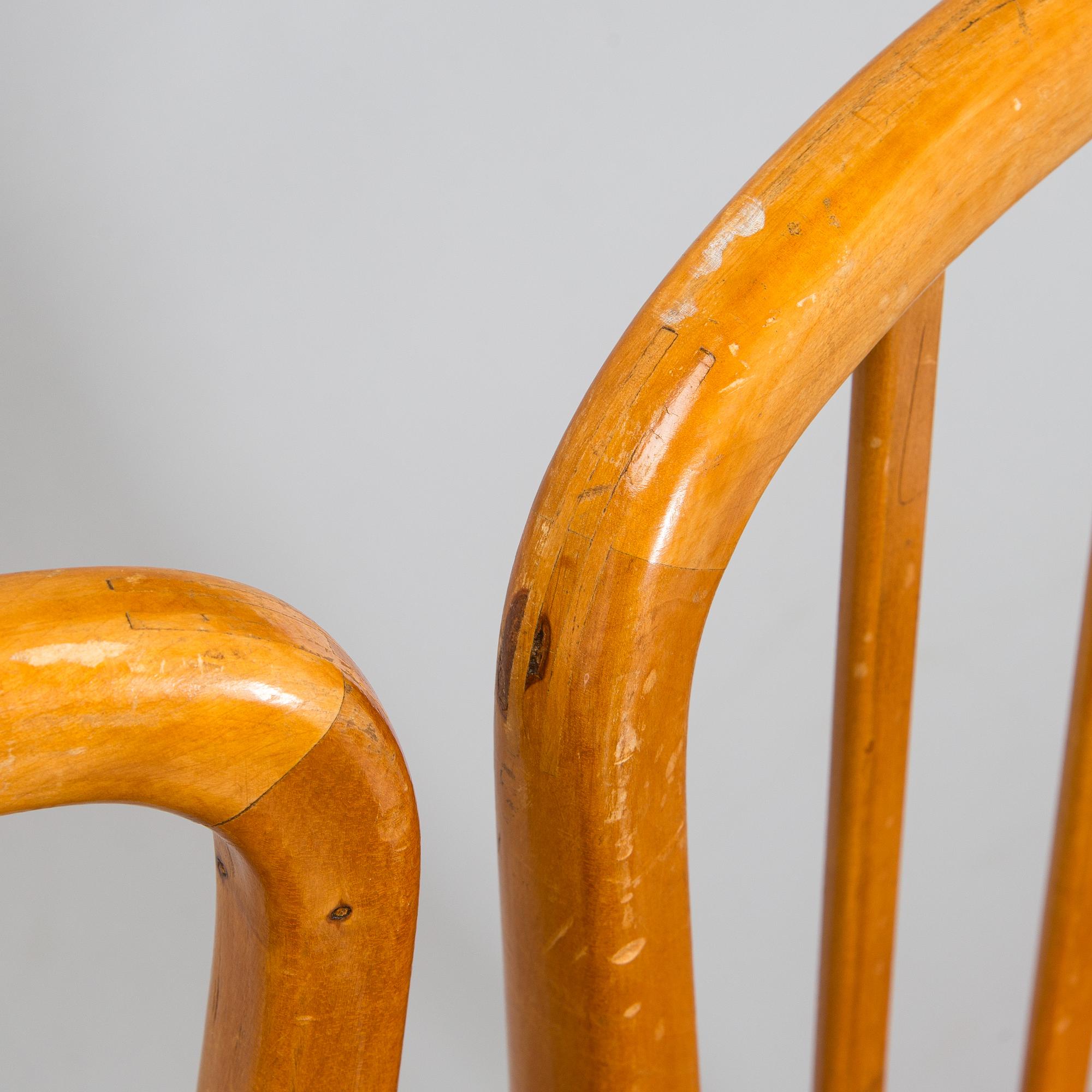 Aino Aalto, Four 1940s chairs for O.Y. Huonekalu-ja Rakennustyötehdas A.B.