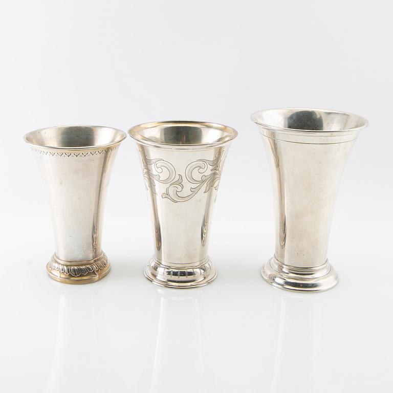 Trophies 5 pcs silver 20th century.