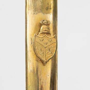 Värja, svensk, för infanteriofficer, 1800-talets första hälft.