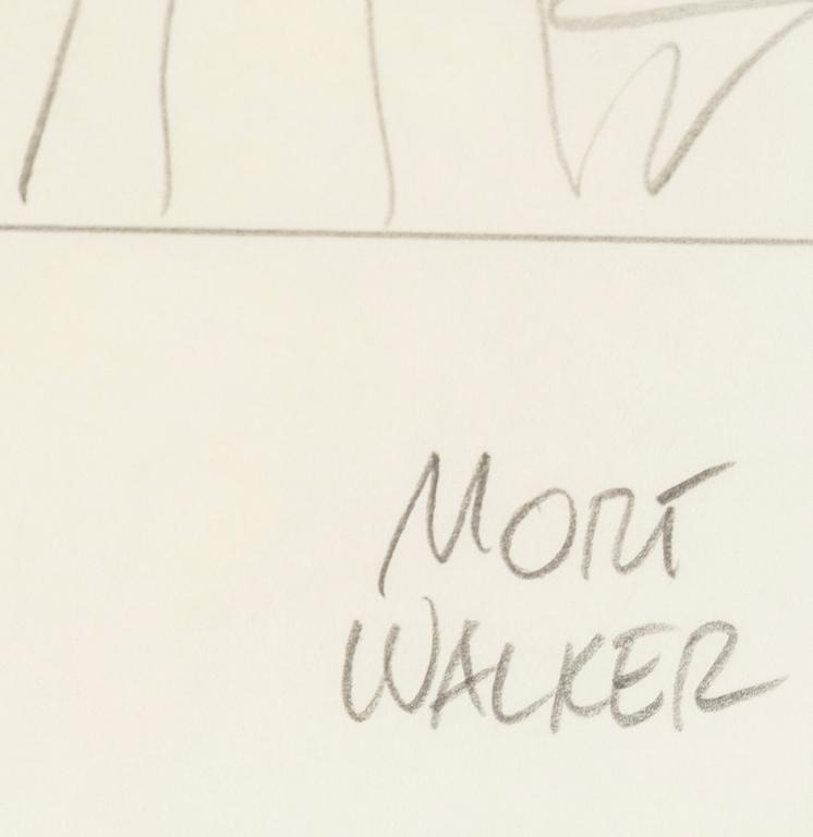 MORT WALKER, drawing, signed.